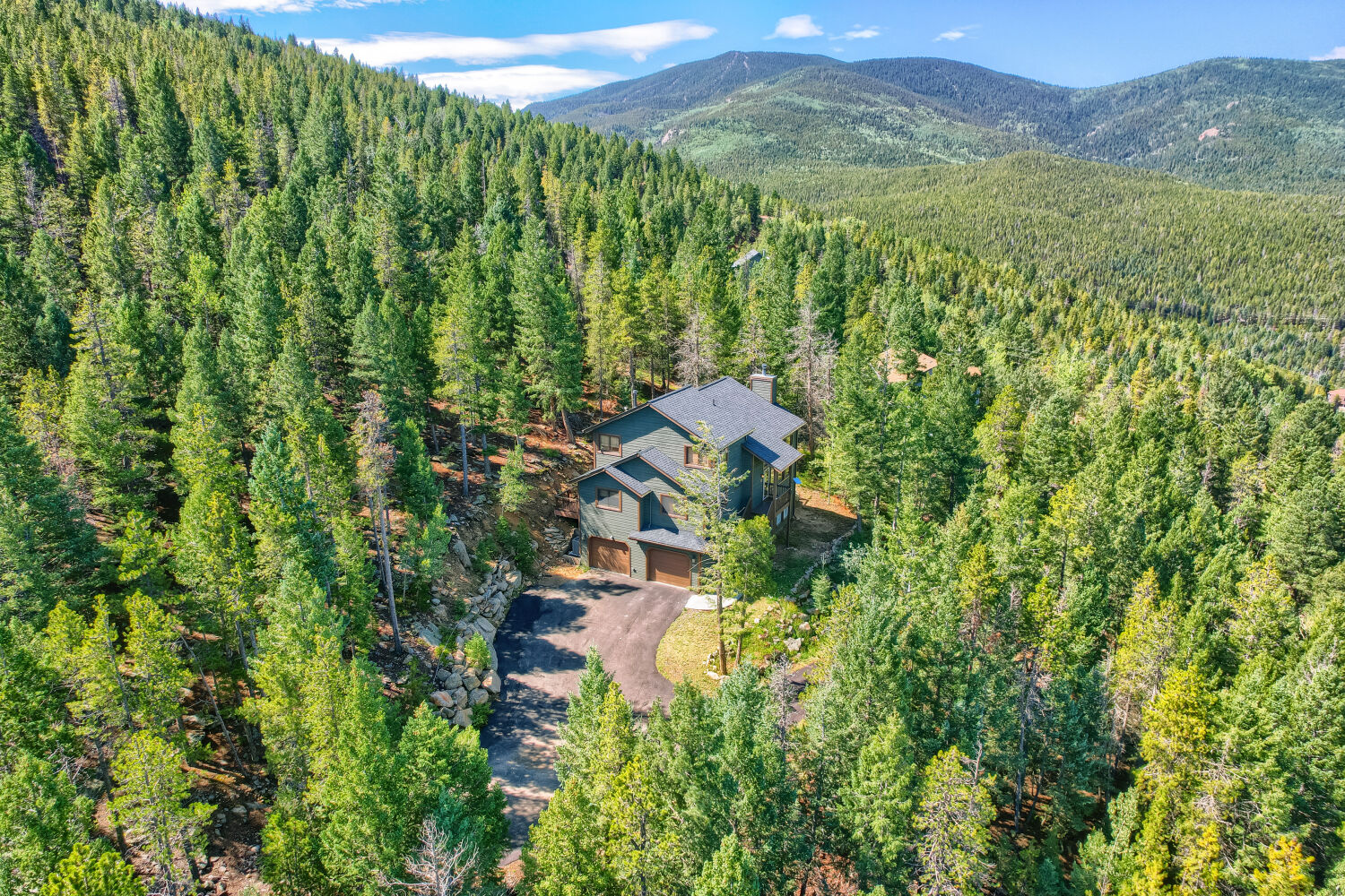 Arapahoe National Forest view of Conifer mountain retreat
