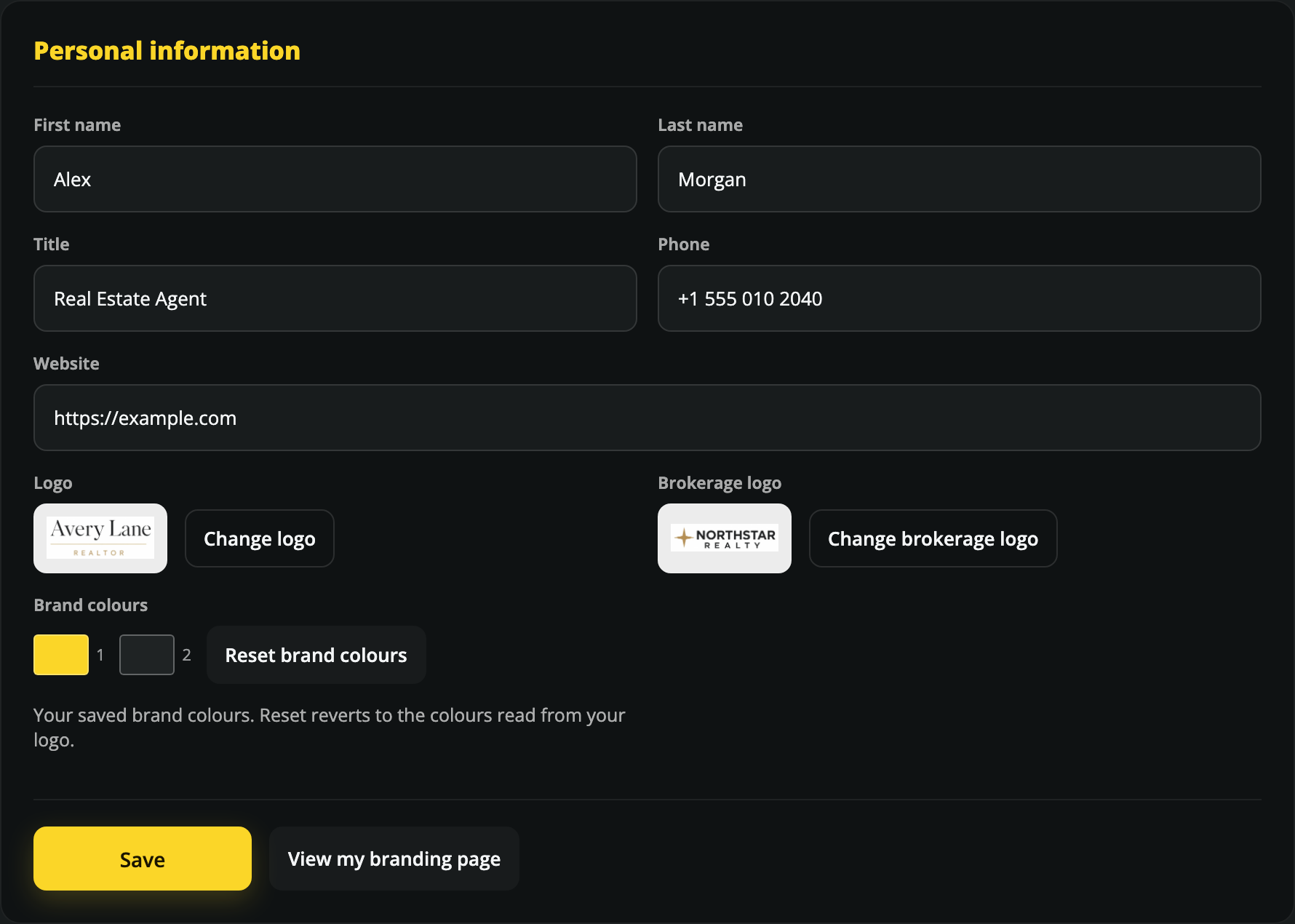 Save your reusable agent details