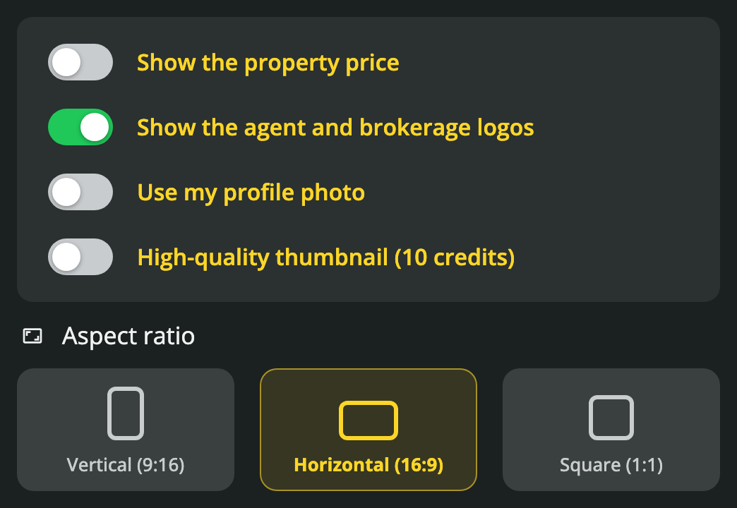 Choose the cover details and shape