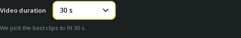 Choose a duration for the tour
