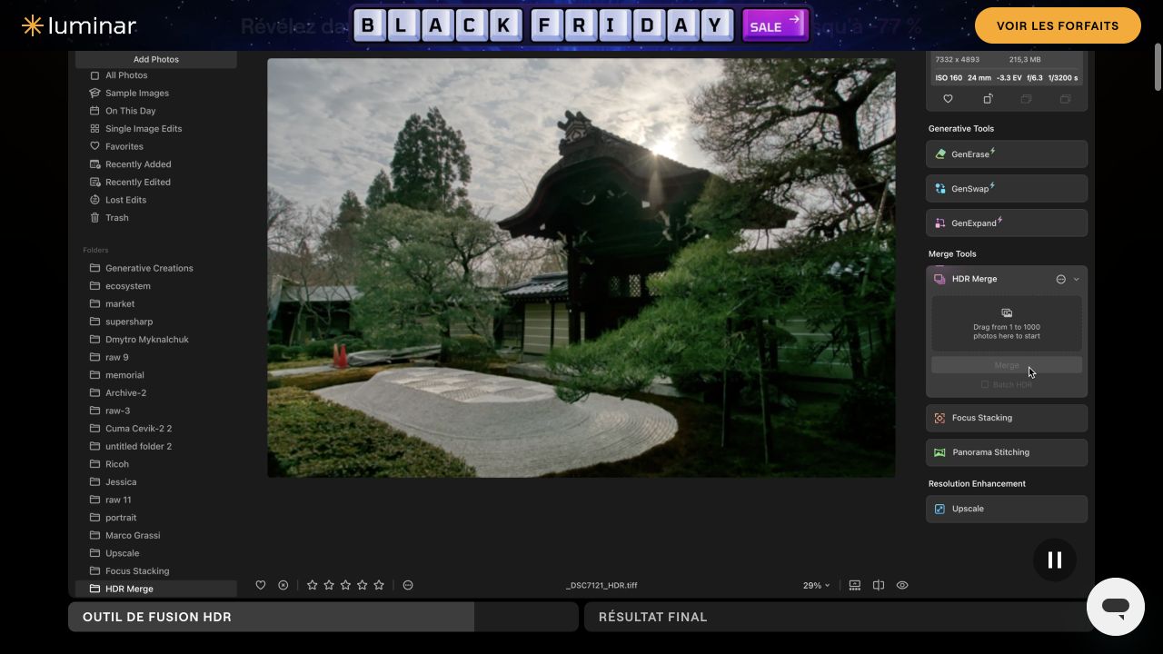 Luminar Neo official website presenting its HDR photo editing tools