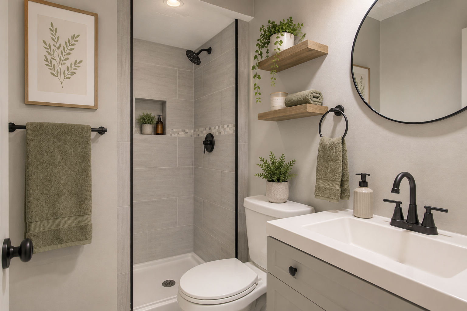 Bathroom walk in shower