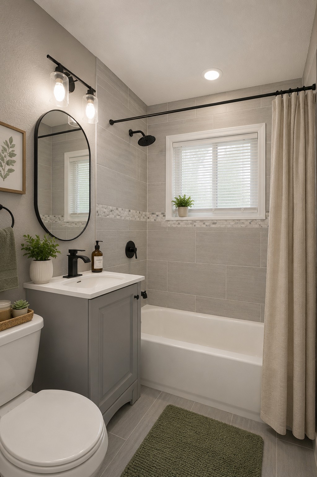 Contemporary Tiled Shower